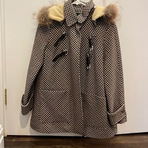 Maje plaid coat